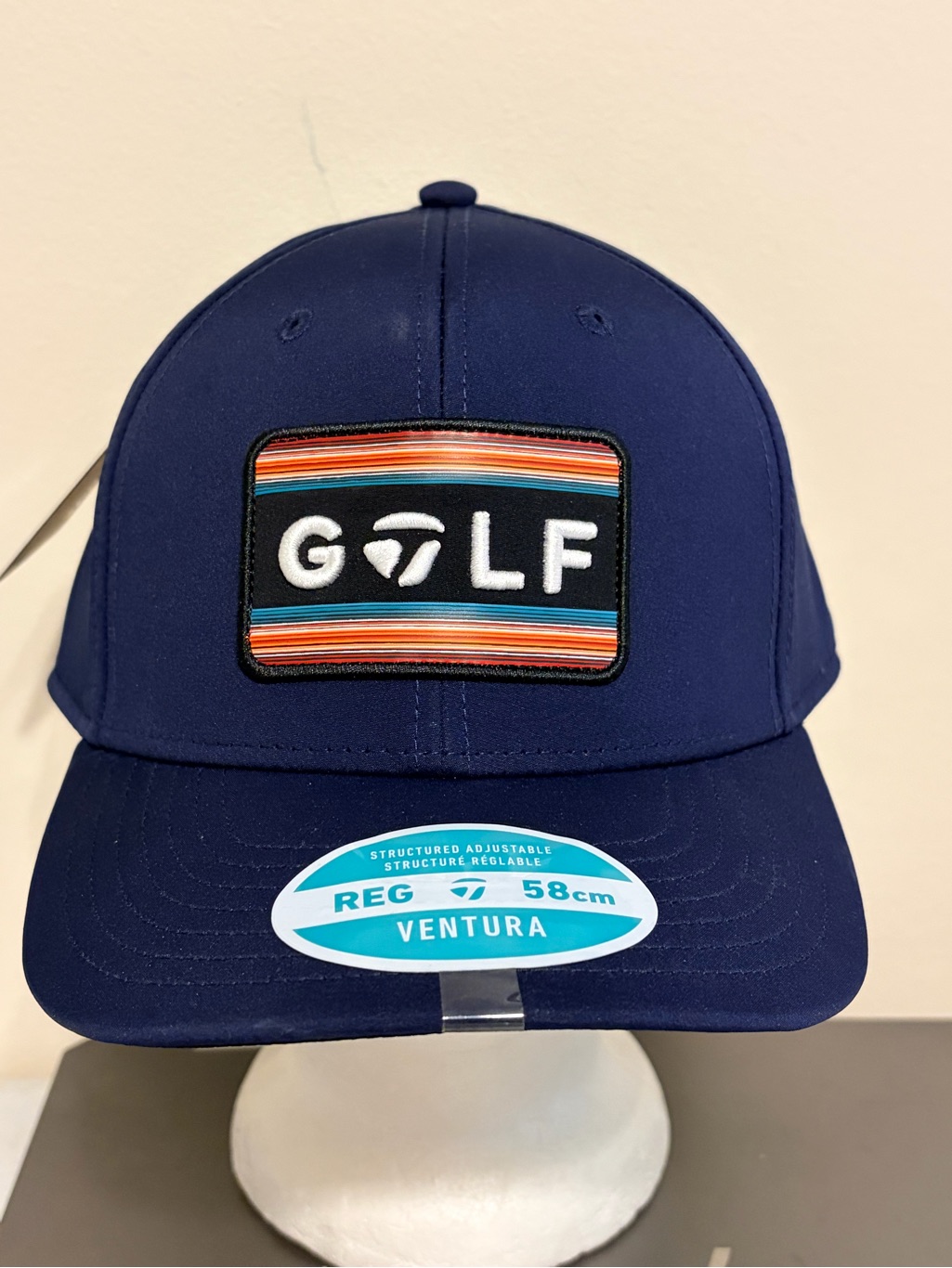 New Nwt Taylormade Ventura Sunset Navy Blue Strapback Golf Hat